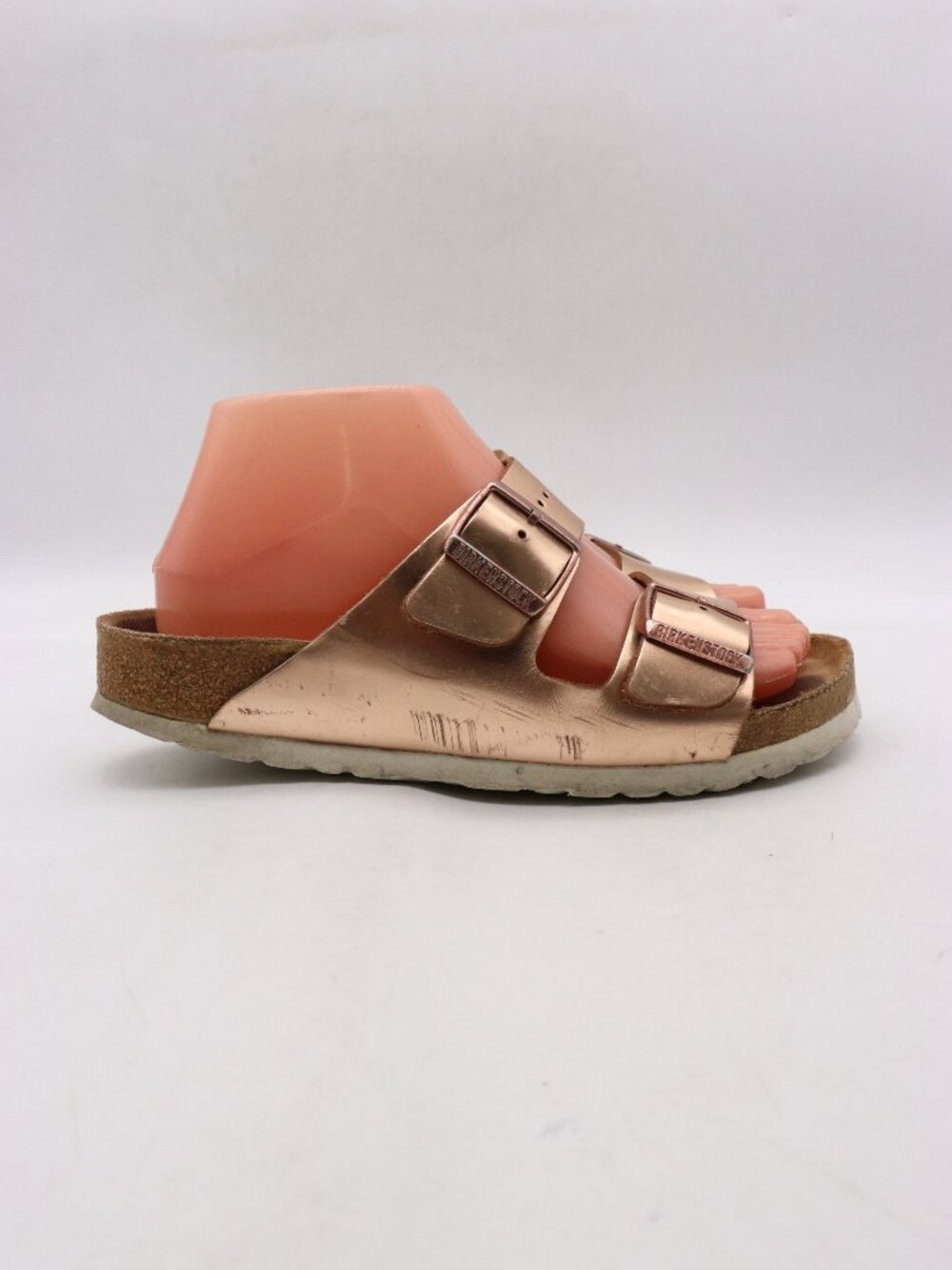 Birkenstock Arizona Soft Footbed Women's EU 38 US 7 Metallic Copper Slide